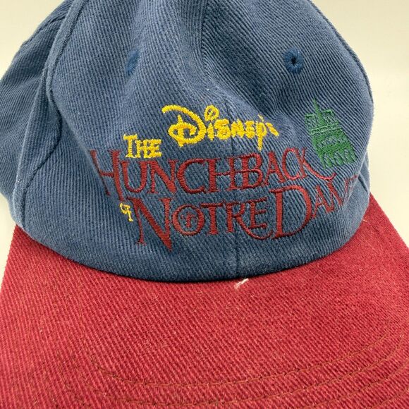 Disney Other - Vintage The Disney Store Hunchback of Notre Dame Snapback Hat Corduroy Cap 90s